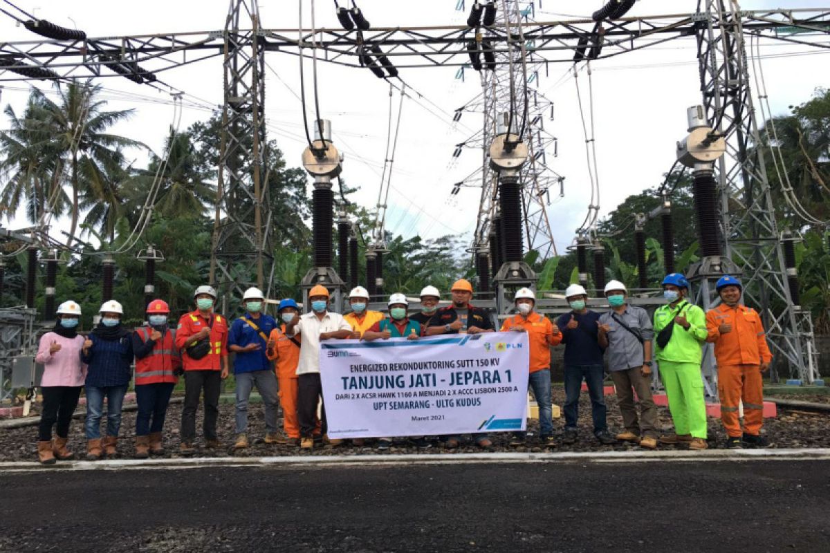 PLN lakukan energize pada SUTT Tanjung Jati Jepara I