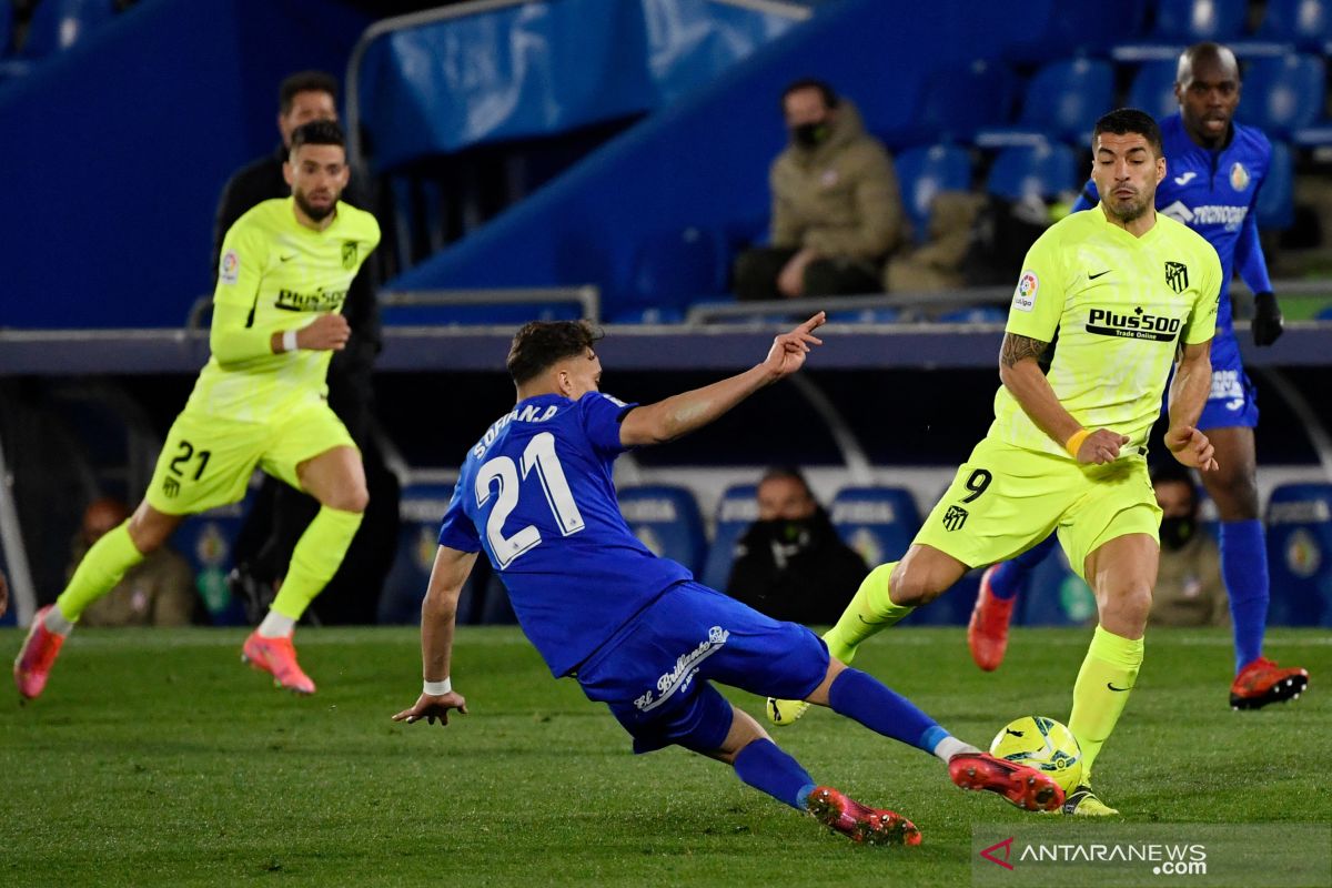 Atletico Madrid gagal petik poin penuh ditahan imbang 0-0 di kandang Getafe