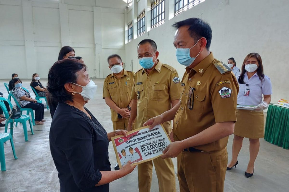 Santunan duka bagi warga kota Tomohon Rp5 juta