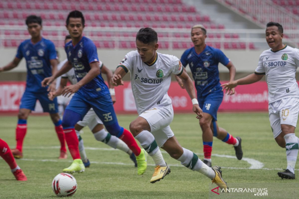 Arema vs Persikabo  imbang  di laga perdana Piala Menpora