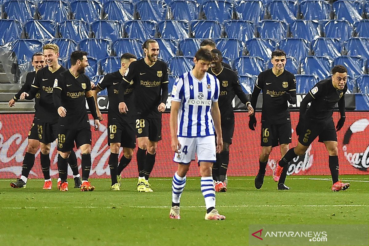 Barcelona berpesta gol 6-1 di kandang Real Sociedad