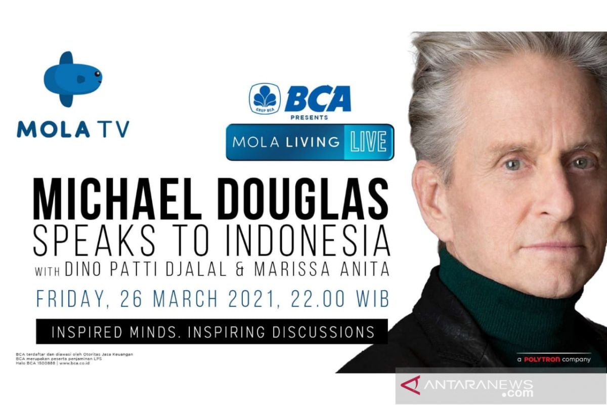 Malam ini, Michael Douglas berbagi cerita  untuk penonton Indonesia