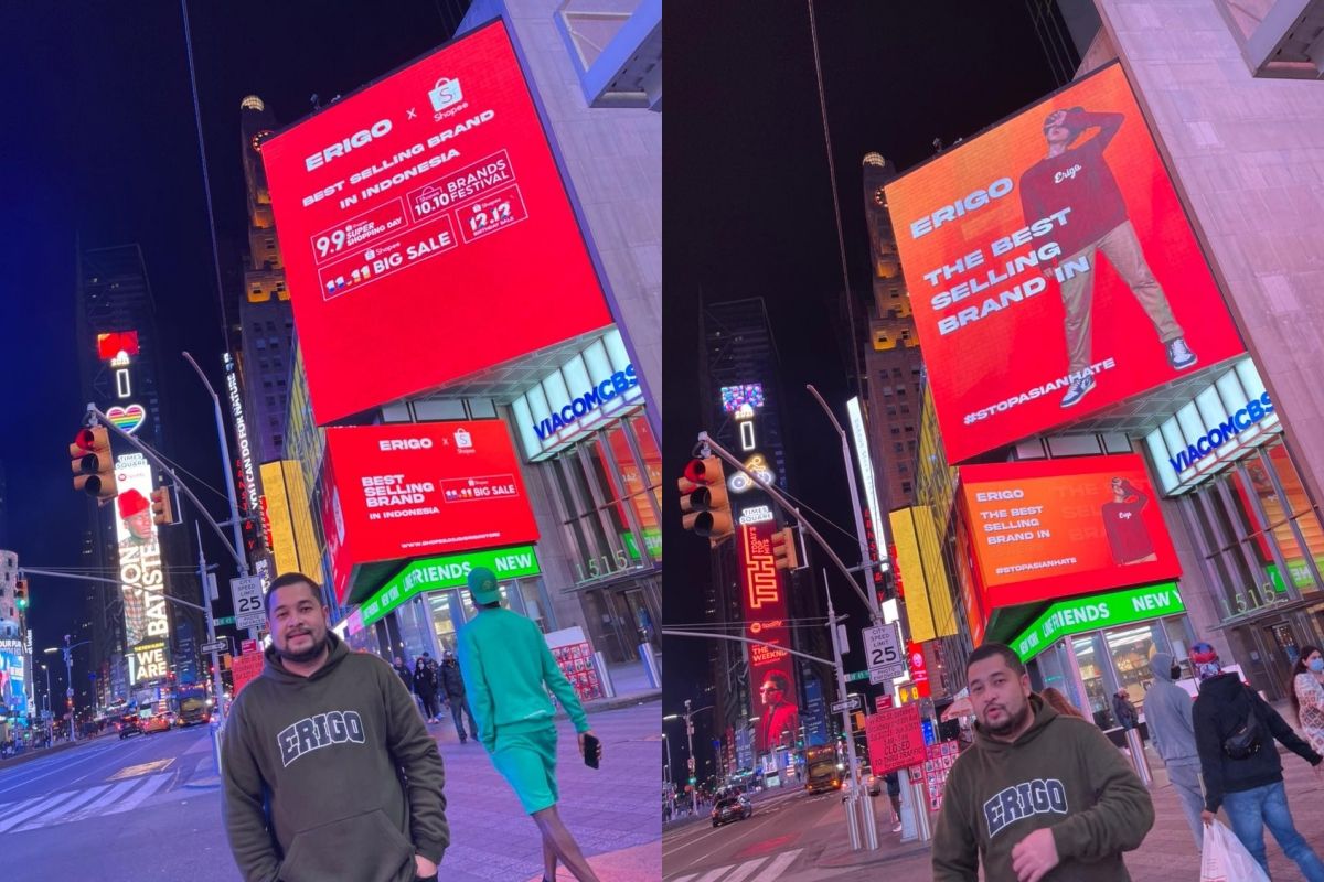 Perjalanan Erigo, brand fesyen dari Indonesia ke Times Square, New York