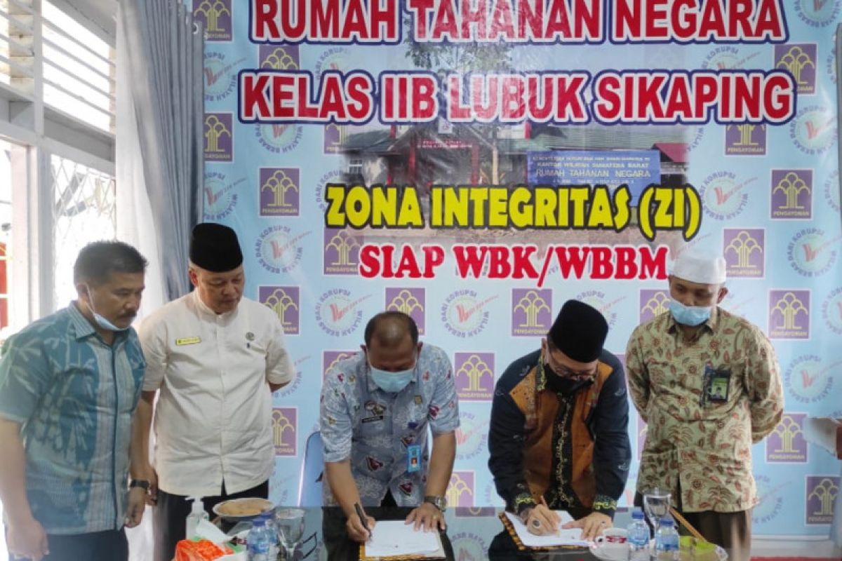 Rutan Kelas IIB Lubuk Sikaping-Kemenag Pasaman tandatangani MoU tentang keagamaan