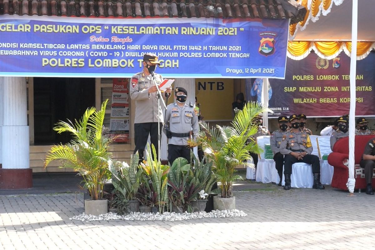 Polres Loteng gelar apel kesiapan Operasi Keselamatan Rinjani 2021