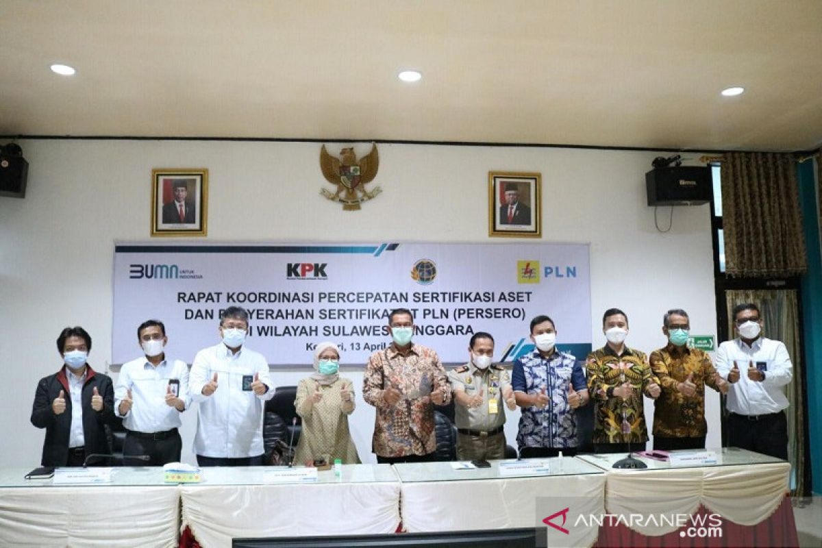 KPK, PLN dan Kementerian BPN mengamankan 1.358 aset tanah di Sultra