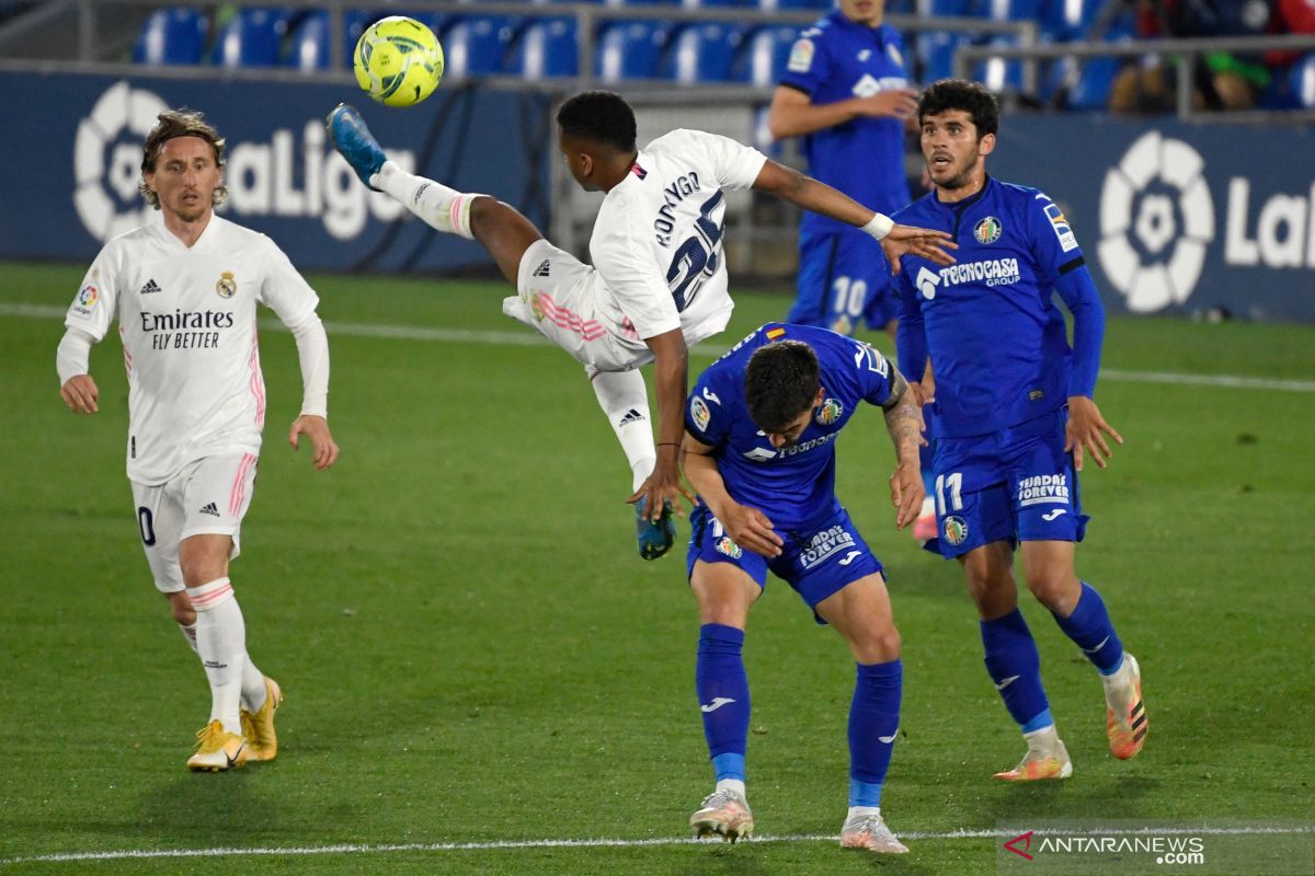 Diimbangi Getafe 0-0, Real Madrid gagal pertahankan jarak dengan Atletico