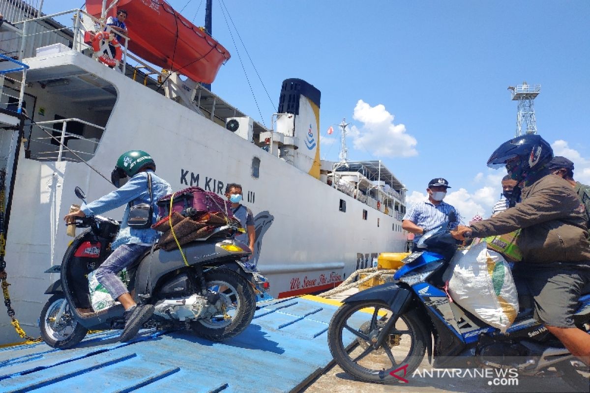 Belum ada lonjakan penumpang melalui Pelabuhan Sampit