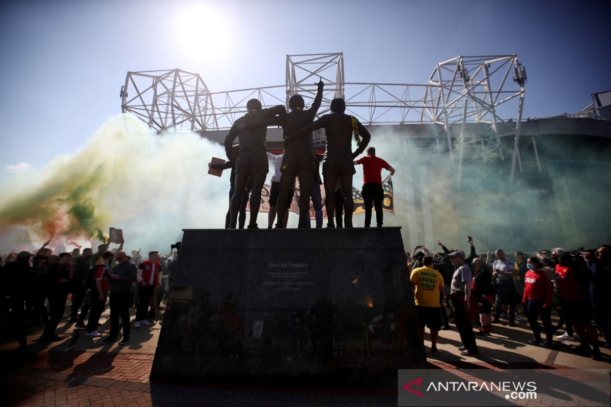 Fans MU protes kepemilikan keluarga Glazer