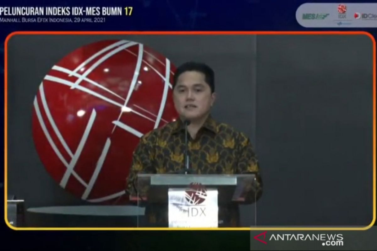 Erick Thohir targetkan 10 BUMN melantai masuk bursa hingga 2023