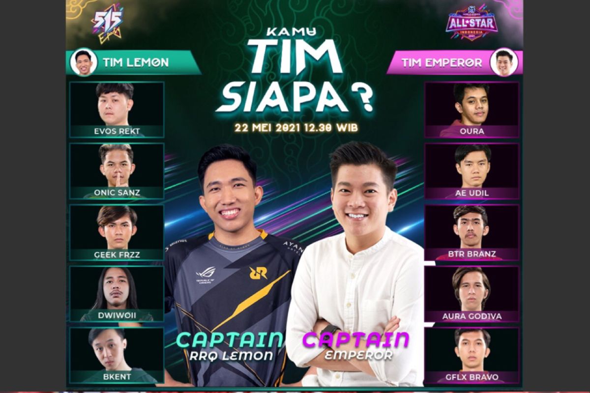 Mobile Legends All Star Tournament  umumkan pemain