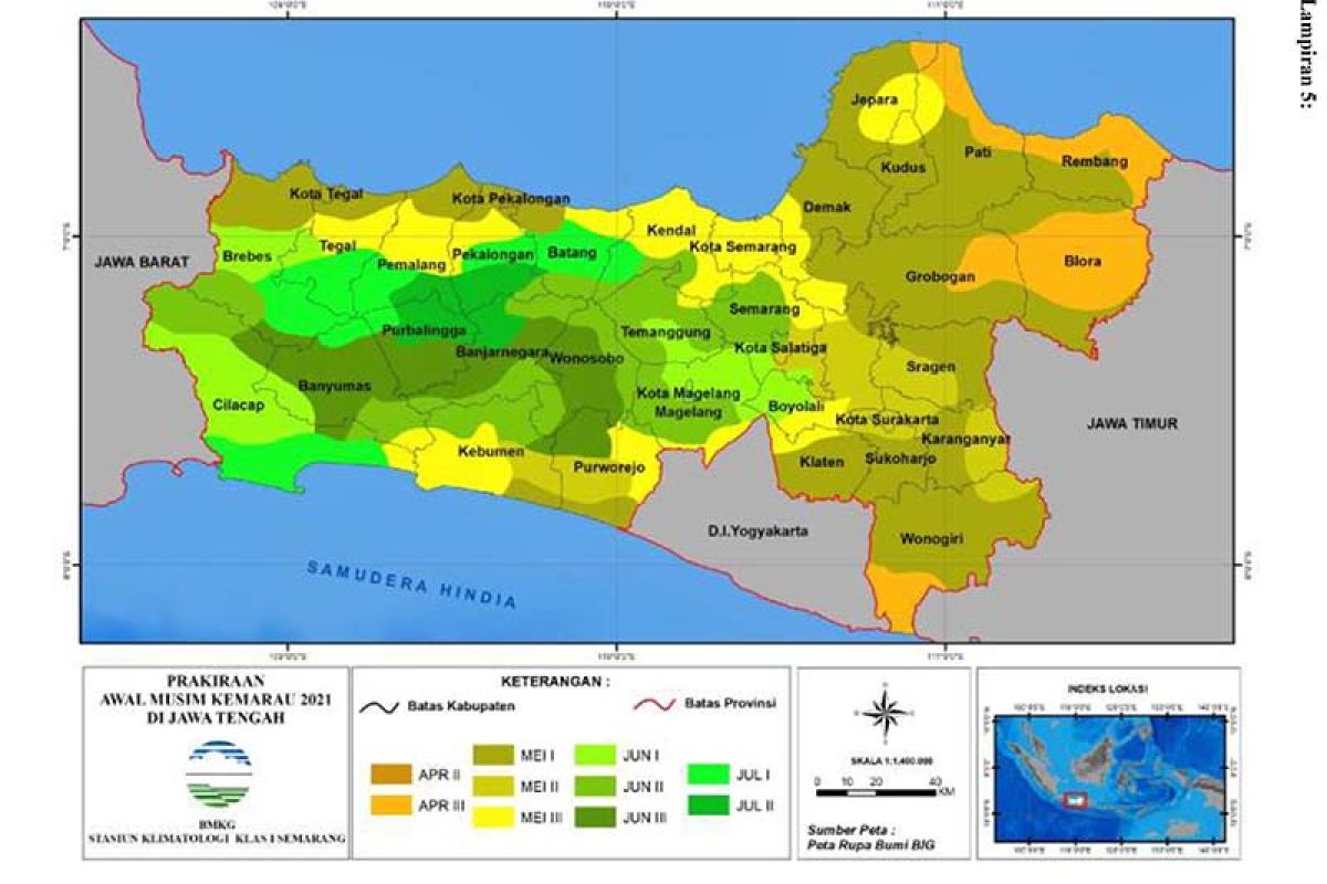 BMKG: Awal kemarau di  Banyumas diprakirakan mundur