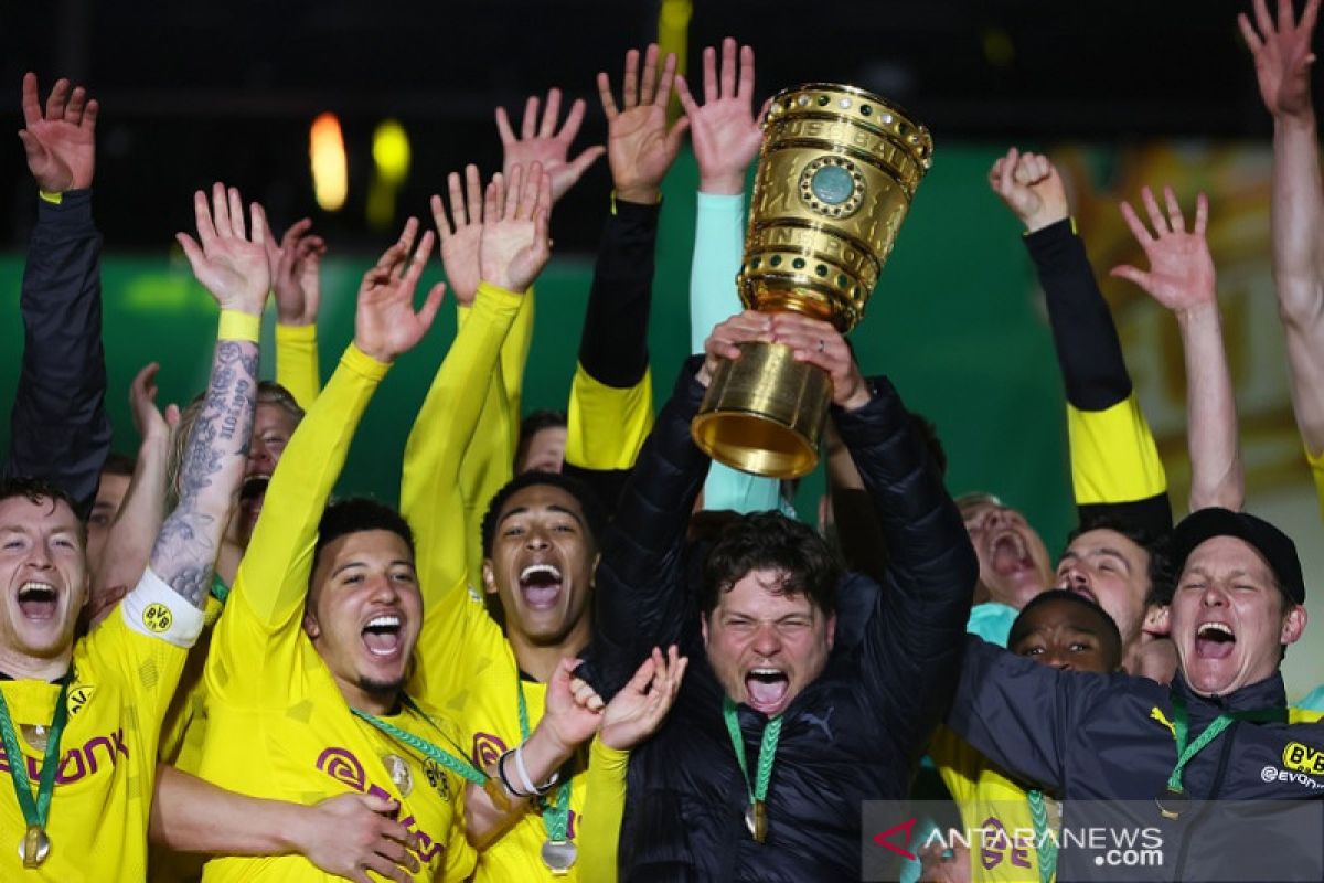 Dortmund tim kelima kumpulkan lima trofi Piala DFB Pokal  setelah juarai musim 2020/2021