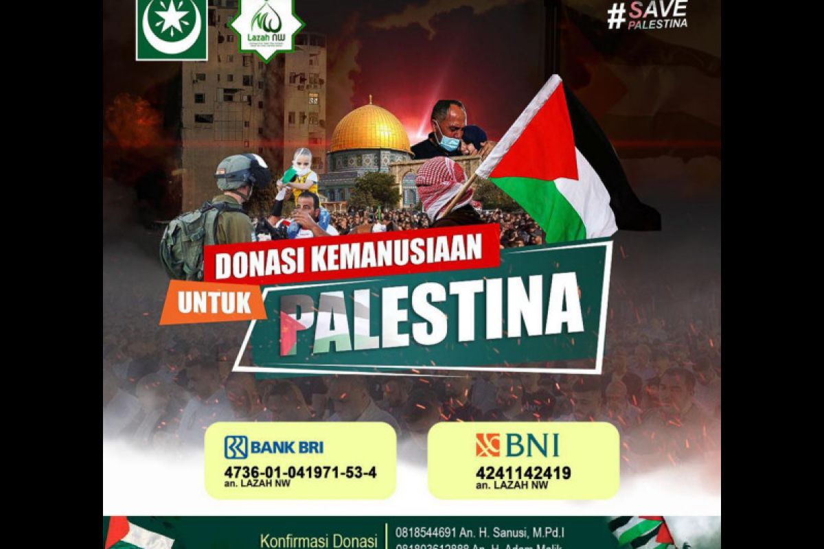 Peduli Palestina, PBNW Keluarkan Instruksi kepada Warga NW Berdonasi