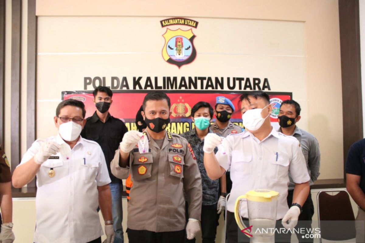 Polda Kaltara Musnahkan Barang Bukti Sabu Dari Anak di Bawah Umur