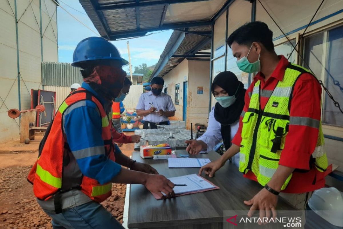 BNN tes urine 658 pekerja tambang di Konawe Utara lima positif Met-Amp