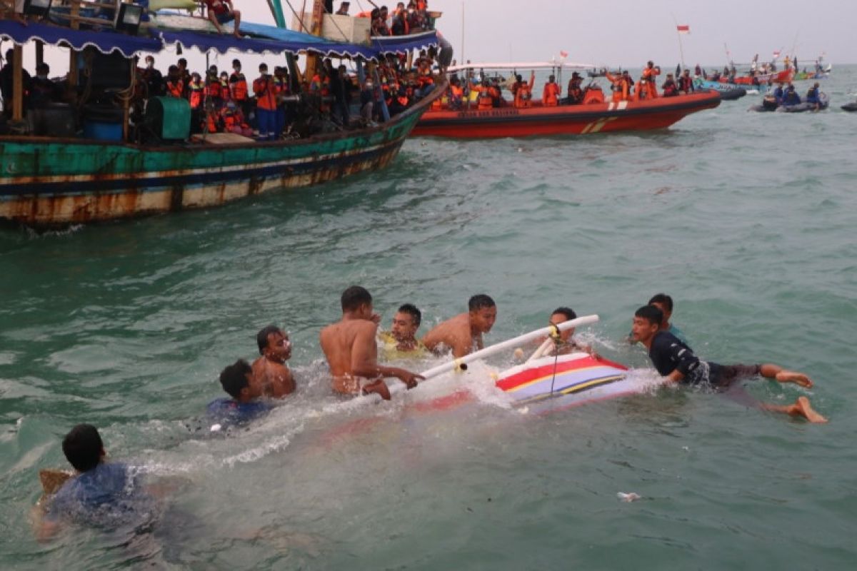 Pandemi COVID-19, tradisi larung kepala kerbau di Jepara digelar secara sederhana