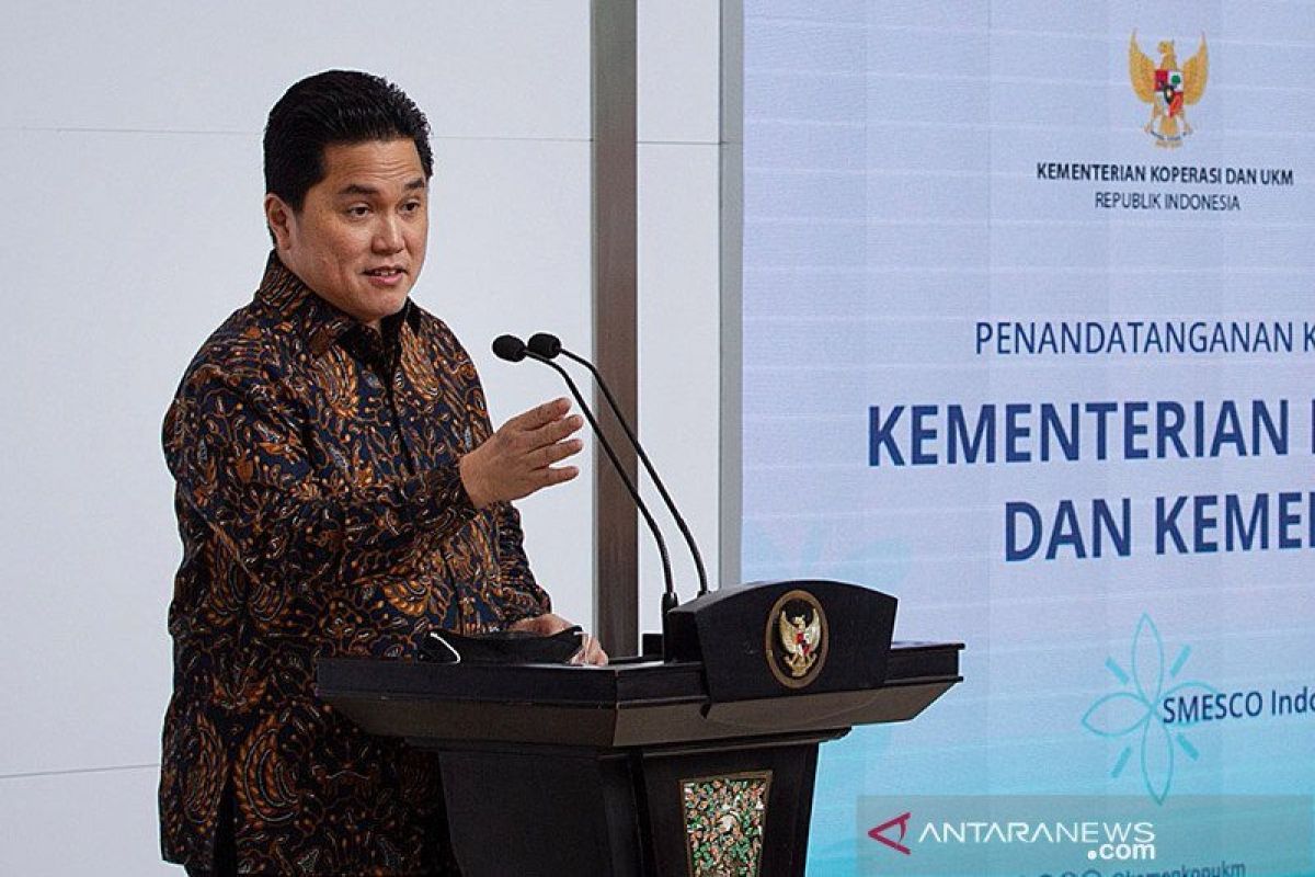 Menteri BUMN Erick Thohir buka lowongan Deputi Bidang SDM TI