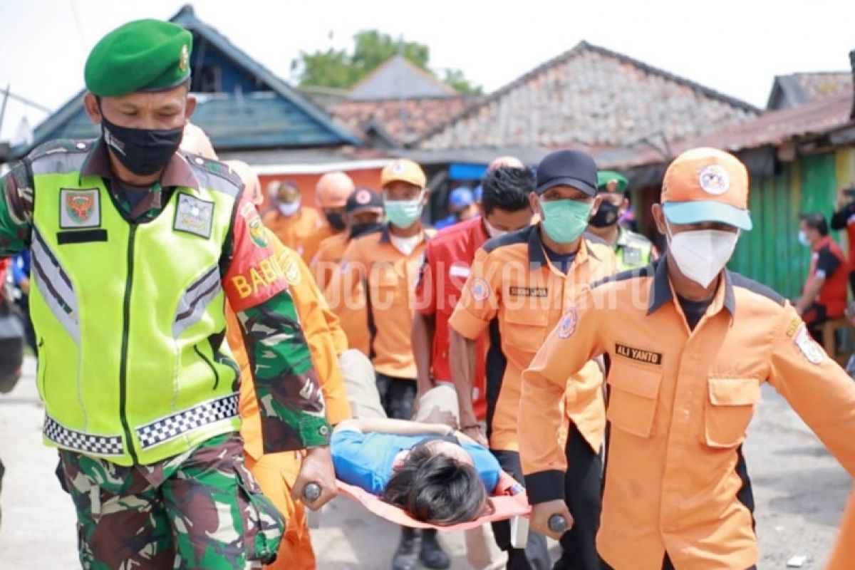 Tulang Bawang adakan simulasi penanganan bencana di tengah pandemi COVID-19