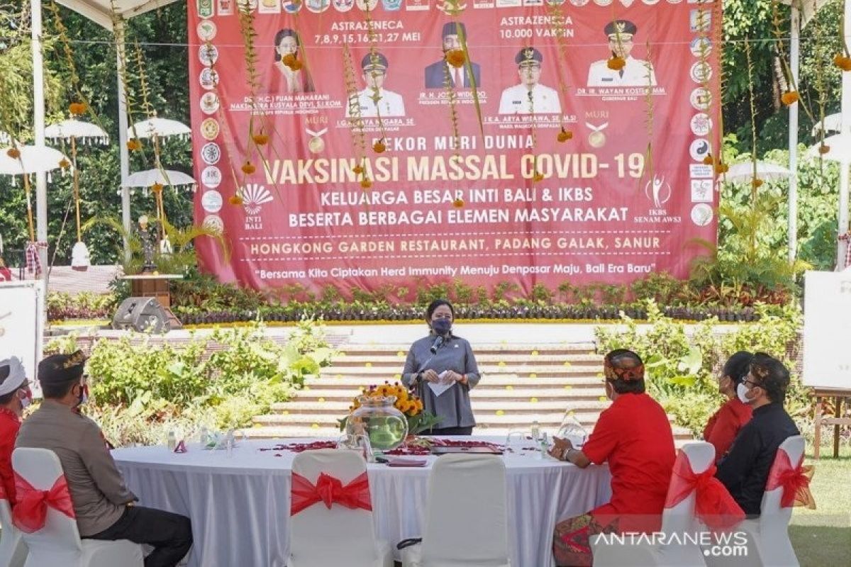 Puan Maharani apresiasi semangat gotong royong dalam vaksinasi COVID-19