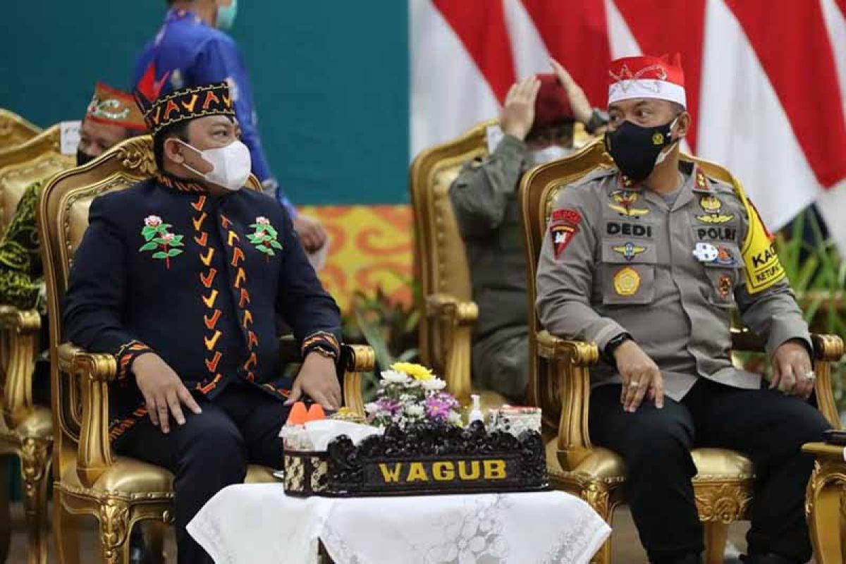 Kapolda Kalteng ikuti Harlah Pancasila bersama presiden secara virtual