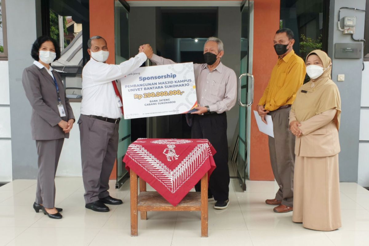 Bank Jateng - Univet bersinergi bangun Masjid Sahid