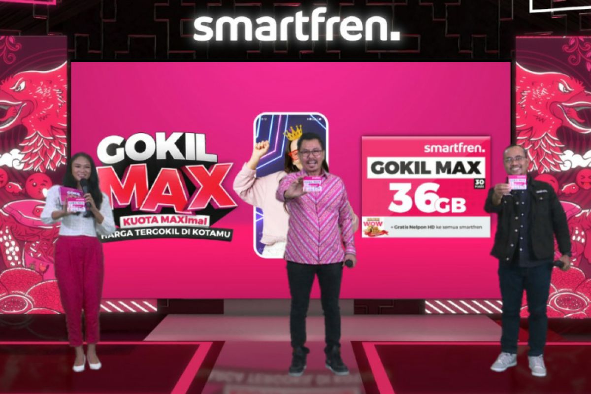 Pakai Smartfren GOKIL MAX terbaru bisa nikmati kuota data terbesar