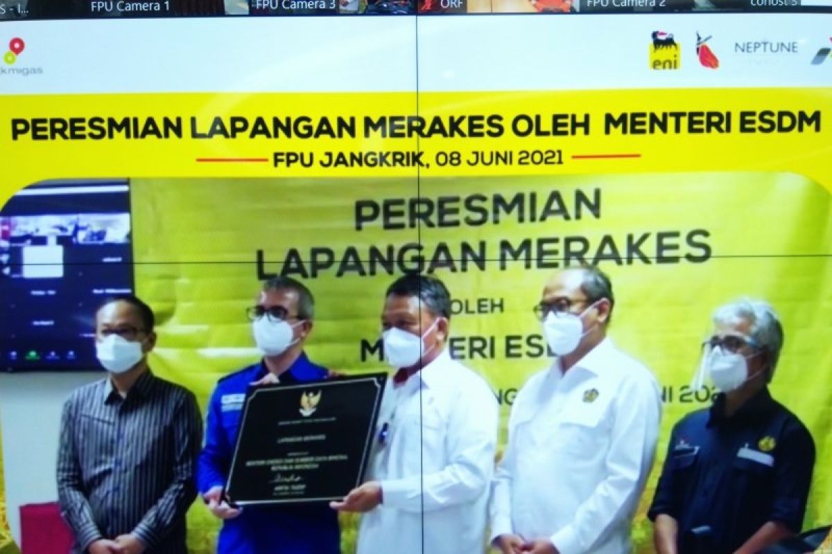 Pemerintah resmikan proyek pengembangan lapangan gas Merakes di Kalimantan Timur