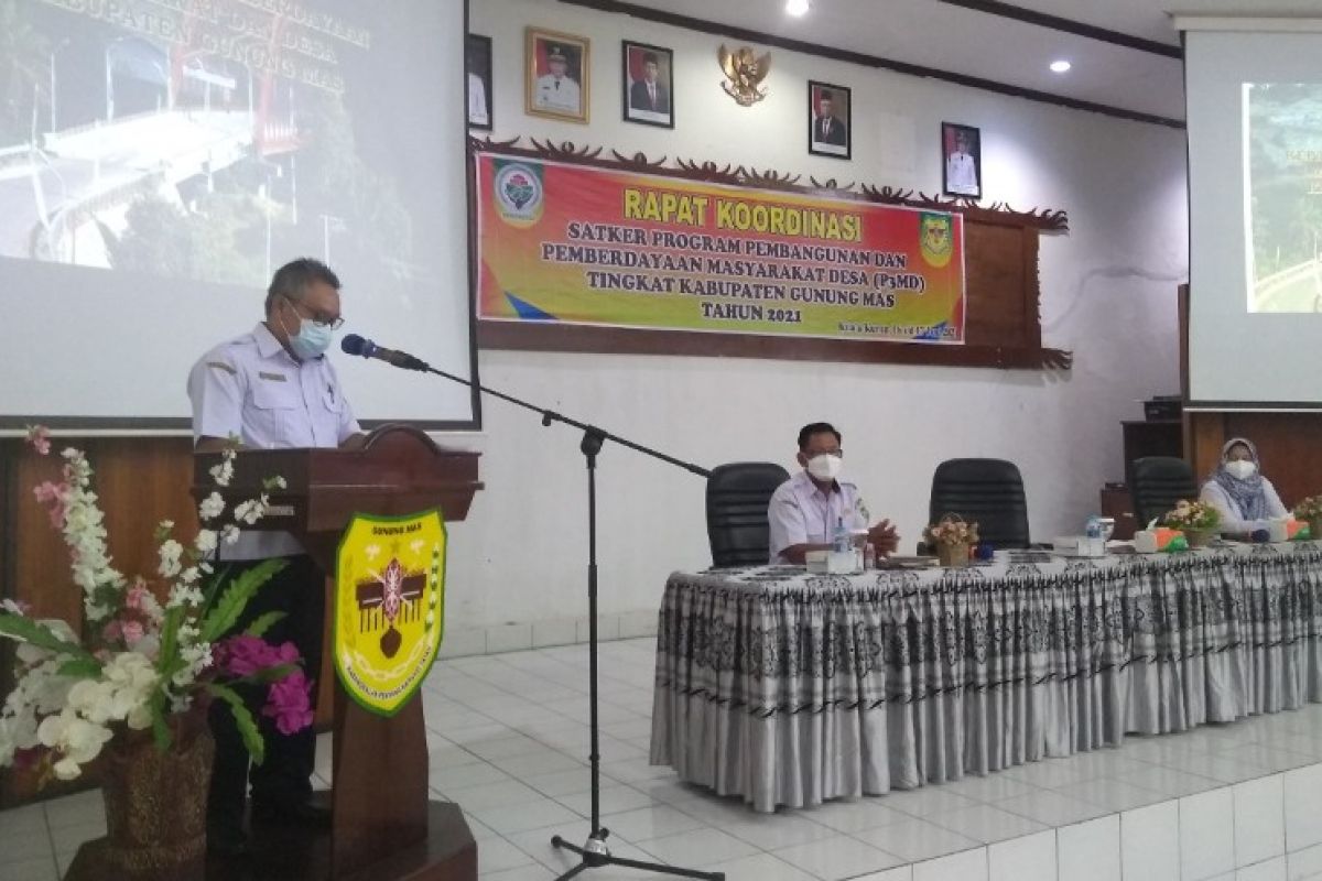 Ini upaya Gumas sinergikan perencanaan dan pelaksanaan pembangunan