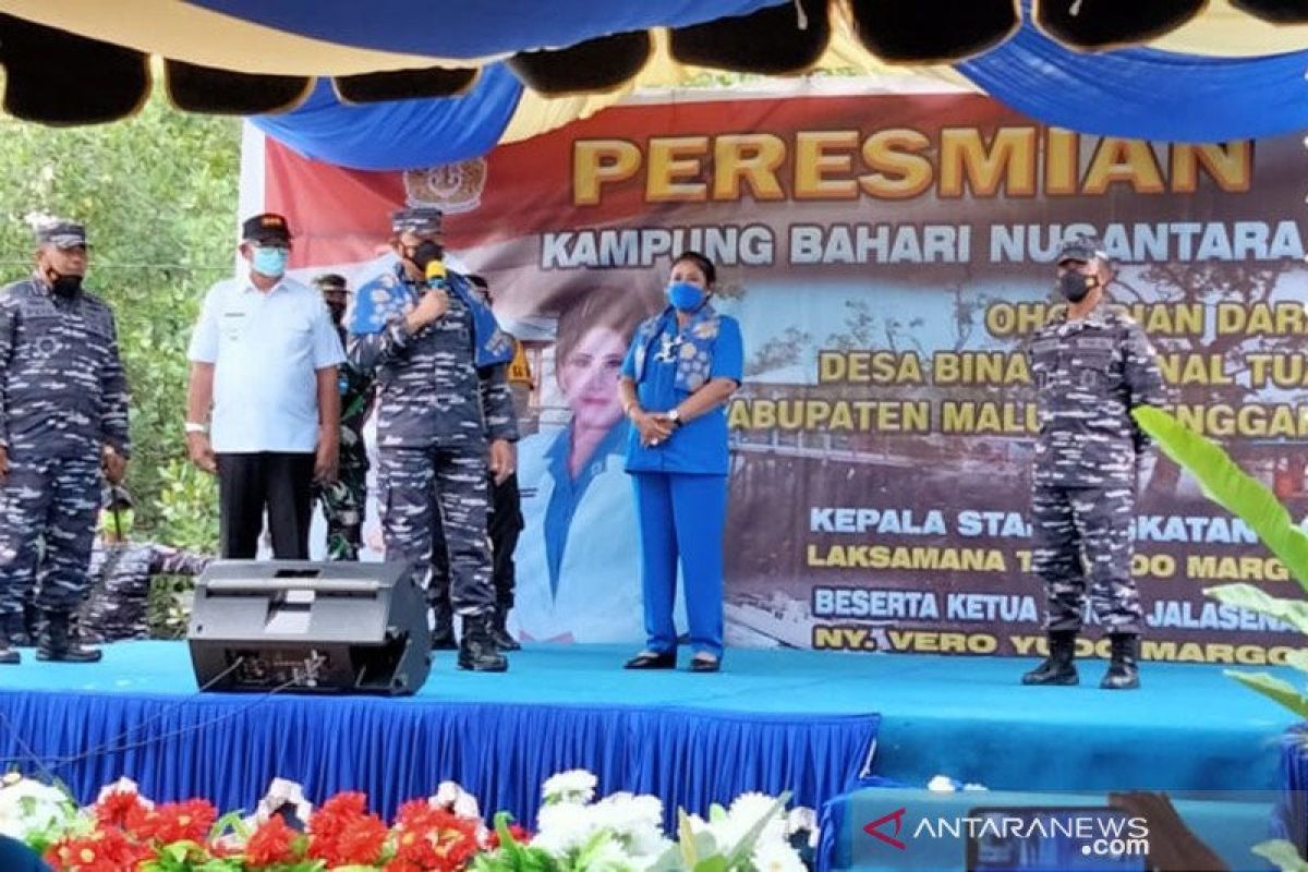 KASAL Laksamana TNI Yudo Margono resmikan Kampung Bahari Nusantara di Maluku Tenggara