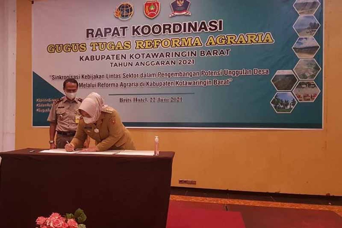 Pemkab canangkan dua desa di Kobar percontohan Kampung Reforma Agraria