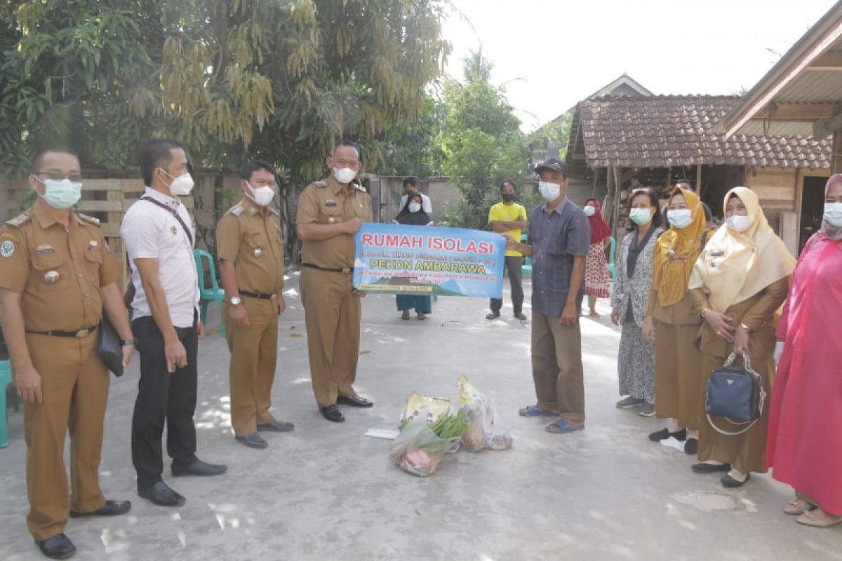 Wabup Pringsewu tinjau pelaksanaan PPKM Mikro di Ambarawa