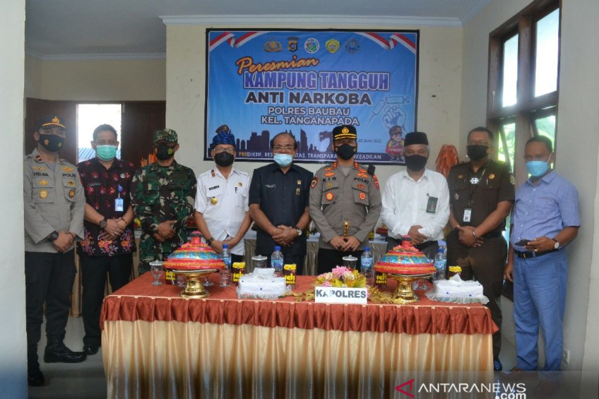 Polres Baubau membentuk Kampung Tangguh Antinarkoba