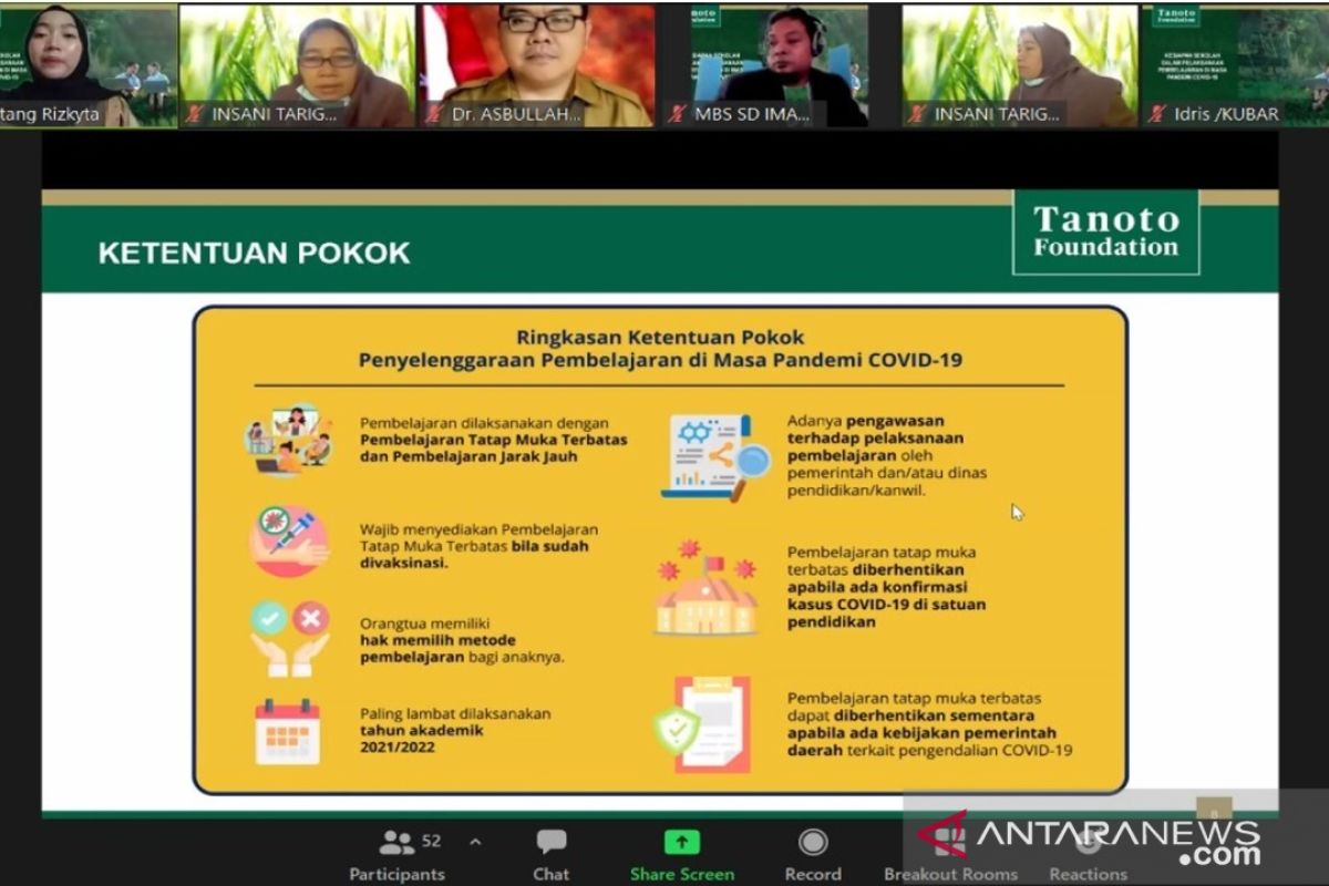 Hadapi tahun ajaran baru, Tanoto latih 800 fasilitator tanggulangi learning loss