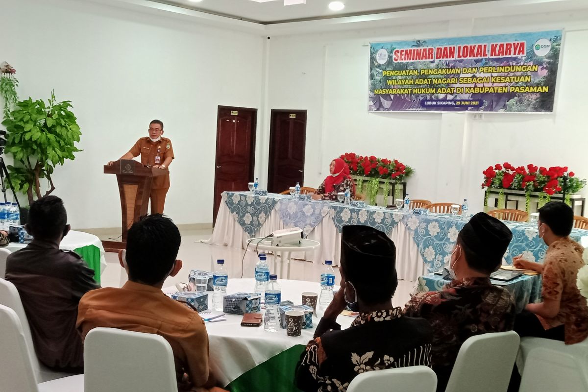 Qbar Sumbar gelar seminar, lokakarya penguatan pengakuan, perlindungan wilayah adat di Pasaman