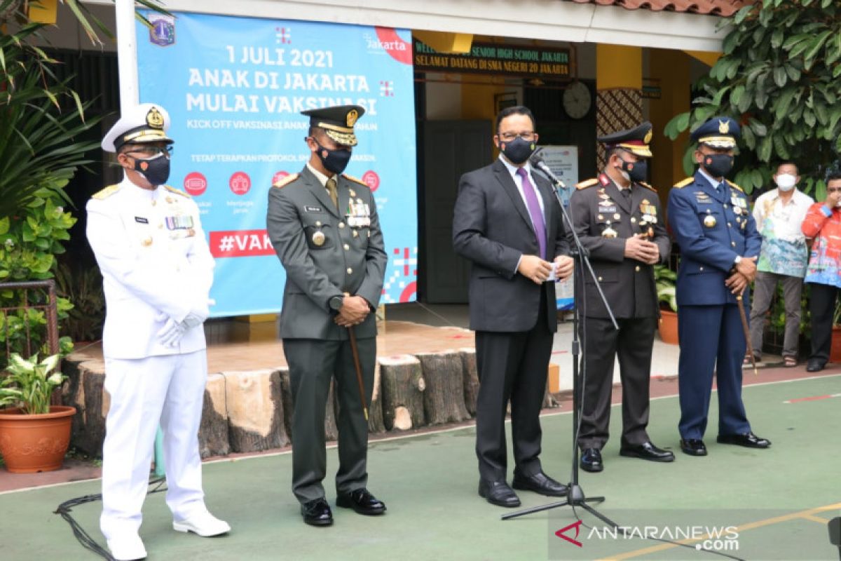 Jakarta luncurkan vaksinasi COVID-19 untuk anak