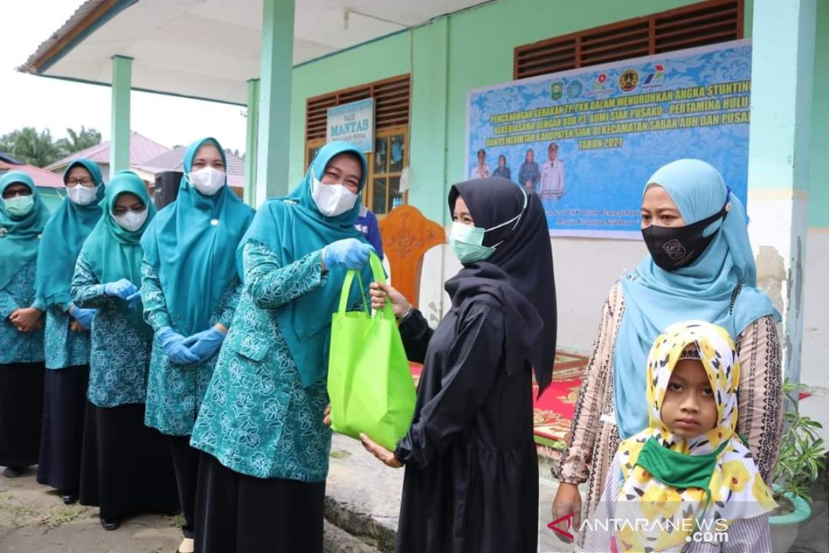 TP PKK Siak penyuluhan pentingnya PMT untuk mencegah stunting