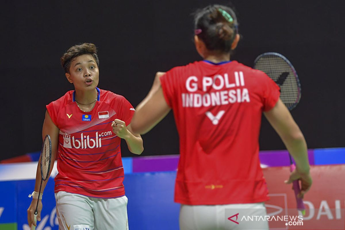 Ganda putri Greysia/Apriyani tekuk juara dunia Fukushima/Hirota