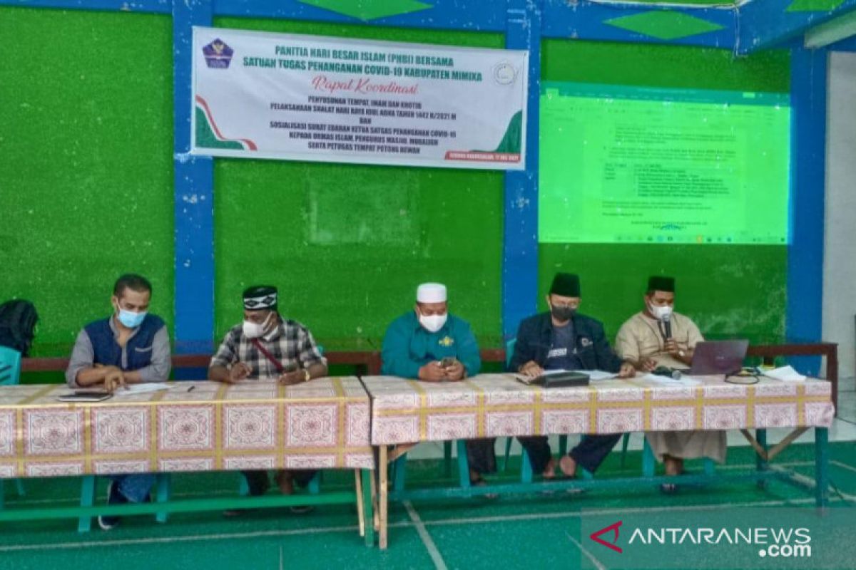 Shalat Idul Adha di Mimika dipusatkan pada 75 masjid