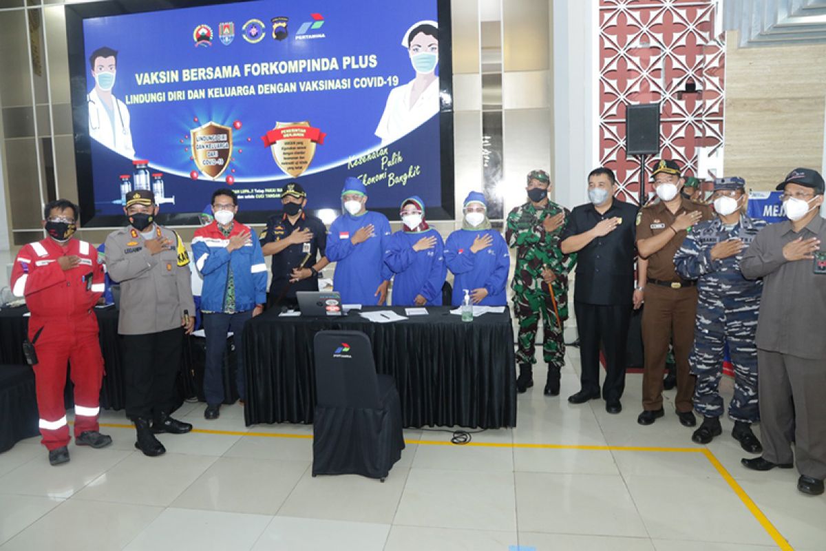 Pertamina Cilacap kembali gandeng Forkopimda gelar vaksinasi COVID-19