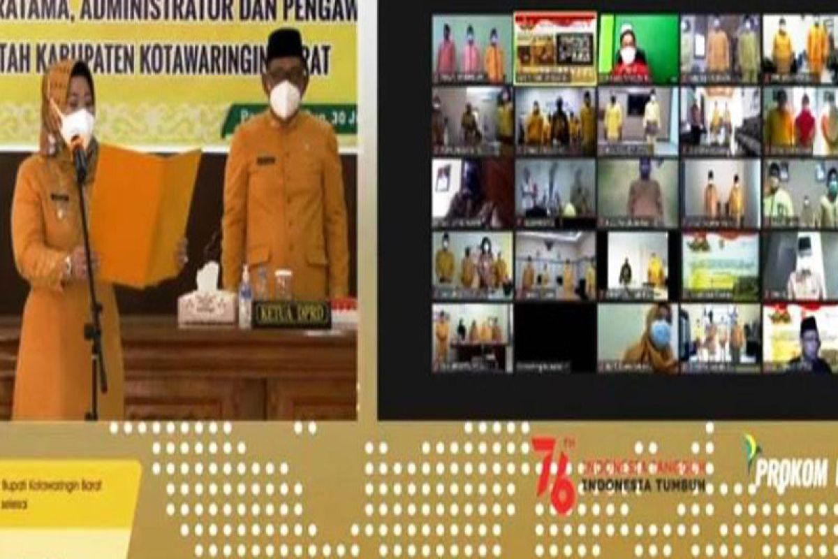 Bupati Kobar: Pejabat baru dilantik jangan sekadar kerja rutinitas