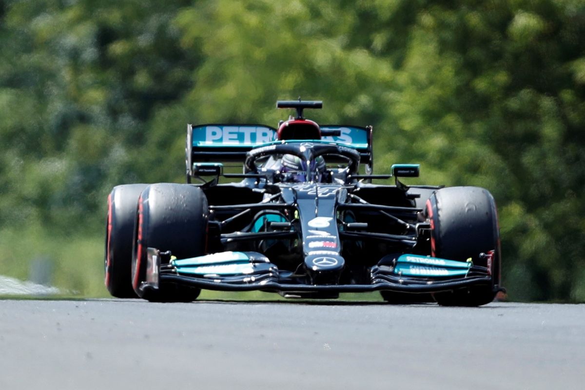 Lewis Hamilton unggul tipis dari Verstappen di FP3 GP Hungaria