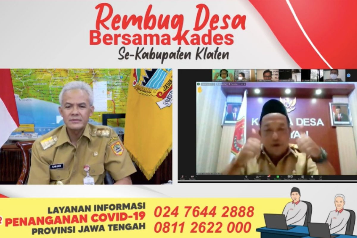 Ganjar dicurhati semrawutnya bansos saat Rembug Desa di  Klaten