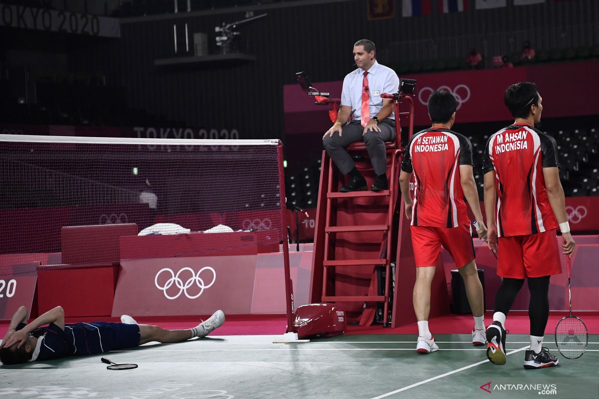 Ganda Hendra/Ahsan terhenti di perempat final French Open 2021