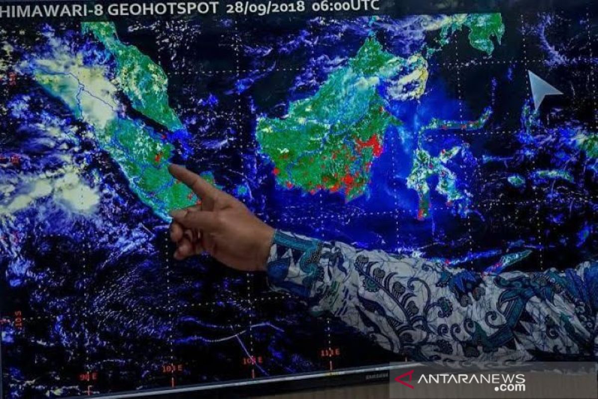 Enam titik panas terdeteksi di Riau