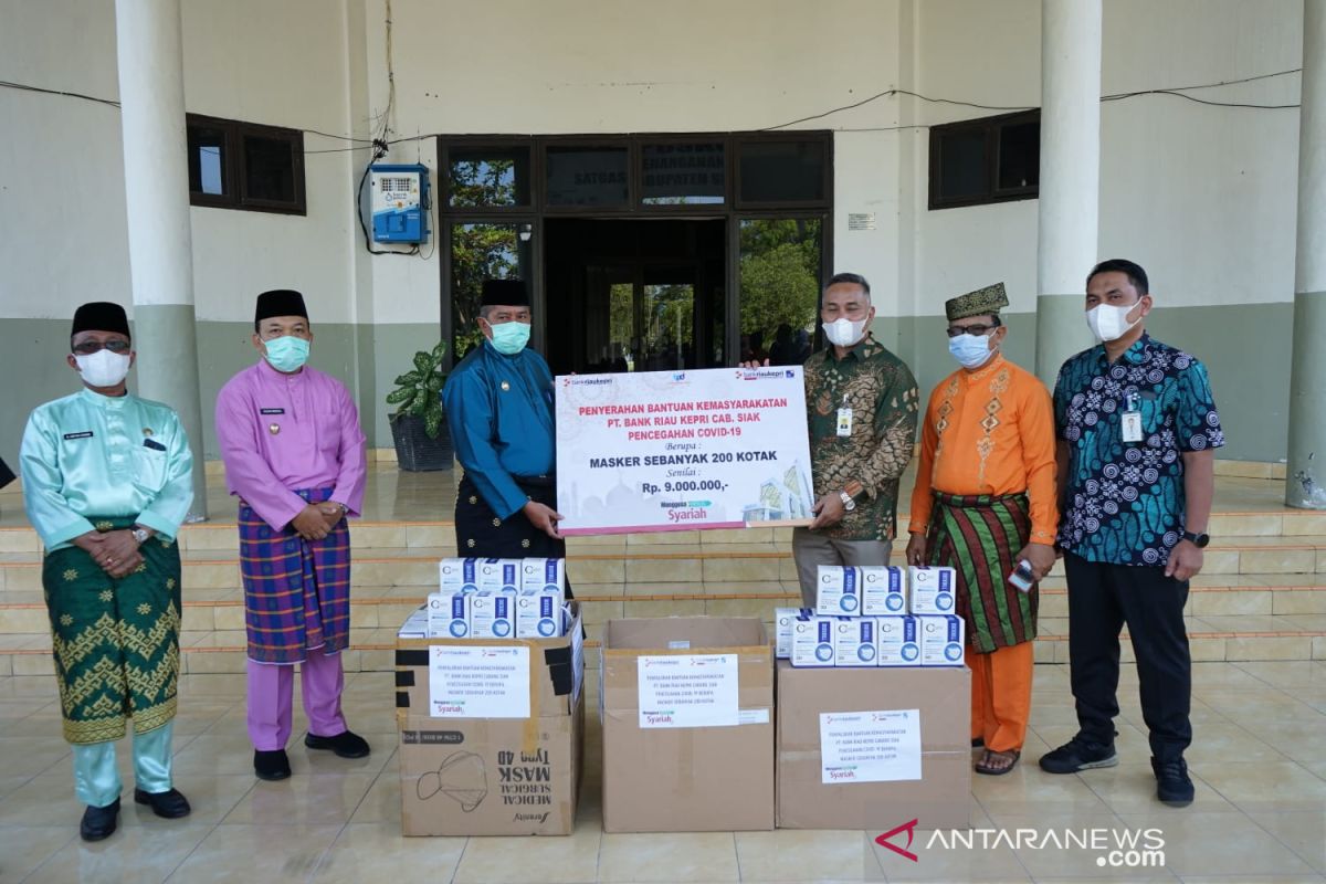 Pemkab Siak terima bantuan 200 kotak masker dari BRK