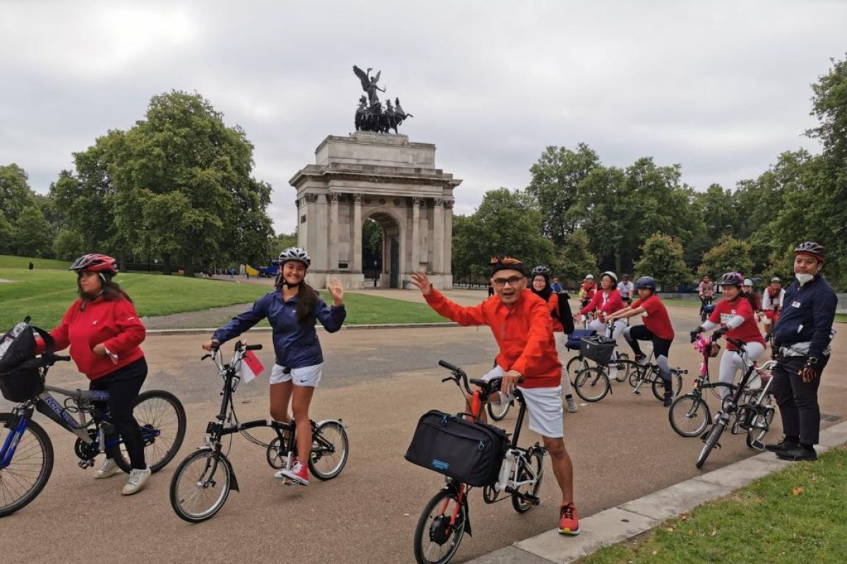 Peringati HUT RI, WNI di Inggris bersepeda  keliling London