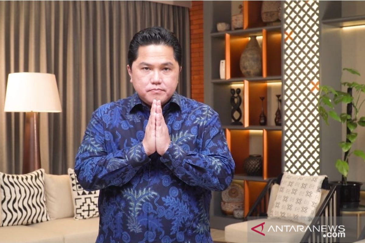 Menteri BUMN Erick Thohir buka pameran virtual kartun strip "Mai Mabasa Bali"