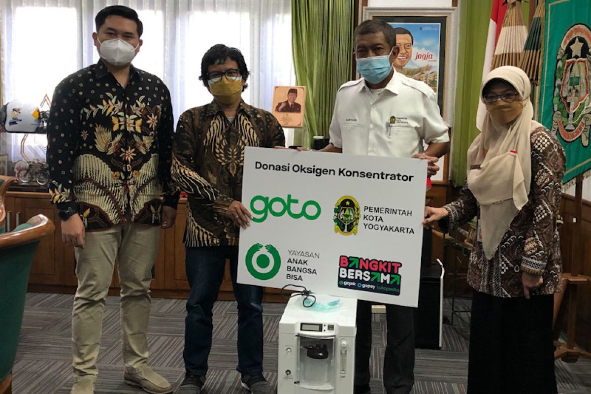 Pemkot Yogyakarta terima bantuan 15 konsentrator oksigen dari GoTo