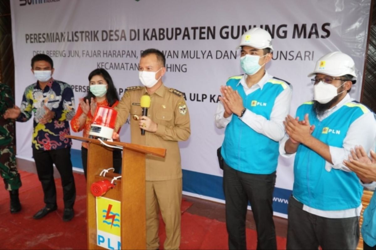 Empat desa di Gunung Mas mulai nikmati listrik PLN